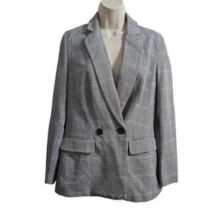 CUPCAKES & CASHMERE Thames Blazer in Black Houndstooth Size XS